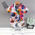 Children's Ink Painting Short Sleeved Shorts Two-piece Set